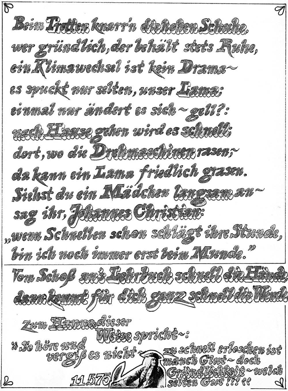 Johannes Leers Gedicht Abb. 4