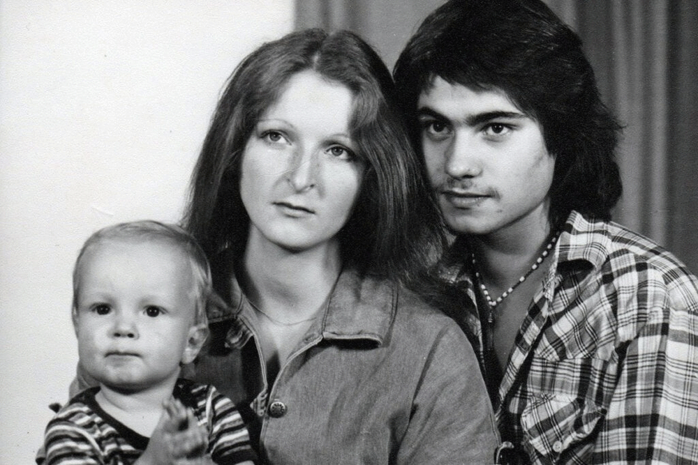 Elke, Thomas und ihr Sohn, 1982