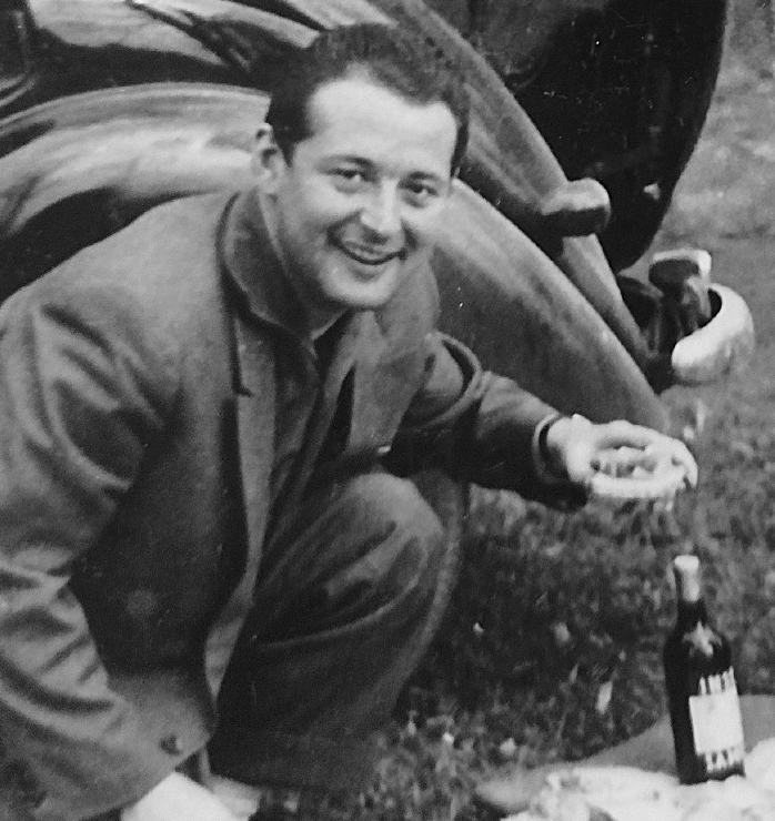 BU: Günter bei einem Ausflug mit Freunden, 1956